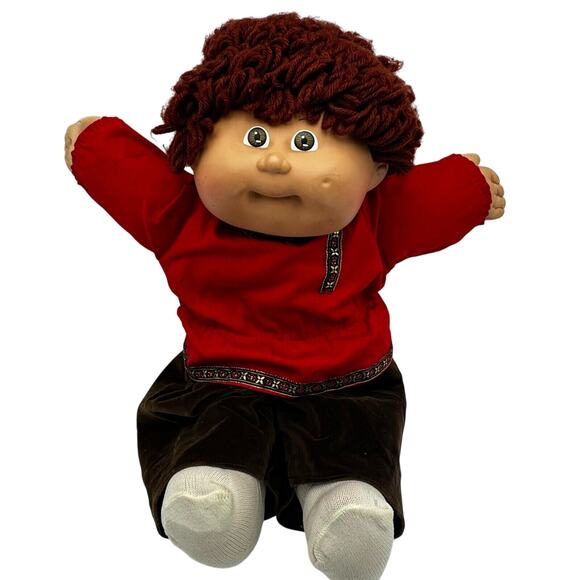 Vintage World Traveler Cabbage Patch Kids boy Russia red hair hazel‎ eyes dimple - Picture 1 of 6